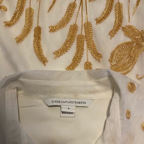 ❤️DVF Delphina embroidered tulle Shirtdress - Picture 5 of 10